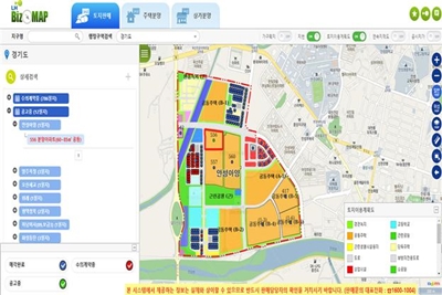 ‘지도로 보는 판매정보 Biz-MAP’ 접속 화면 (자료-LH 제공)